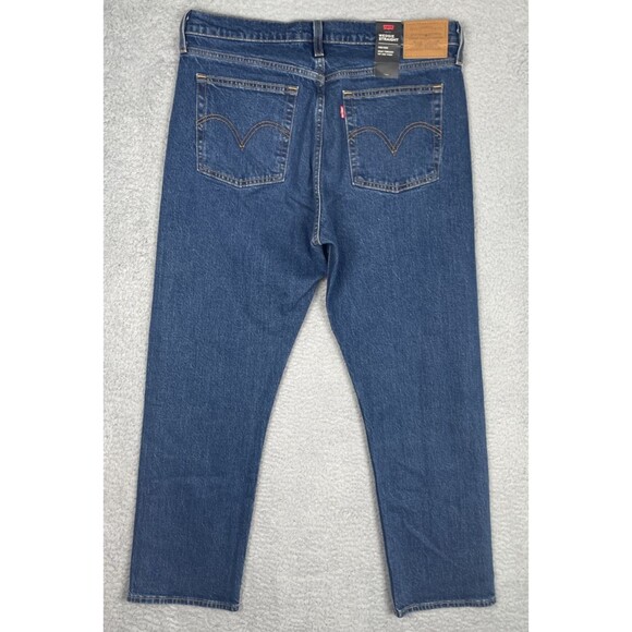 Levis Premium Jeans Wedgie Straight High Rise 31x28 Blue Dark Wash Big E NWT - Picture 8 of 10